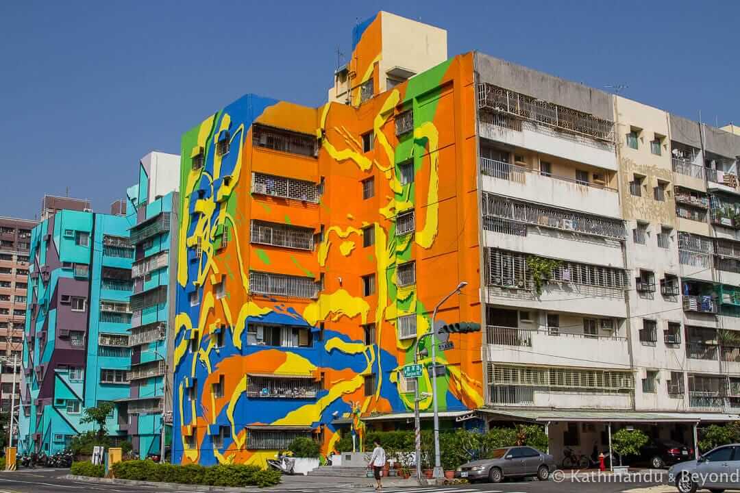 Lingya District Street Art in Kaohsiung, Taiwan