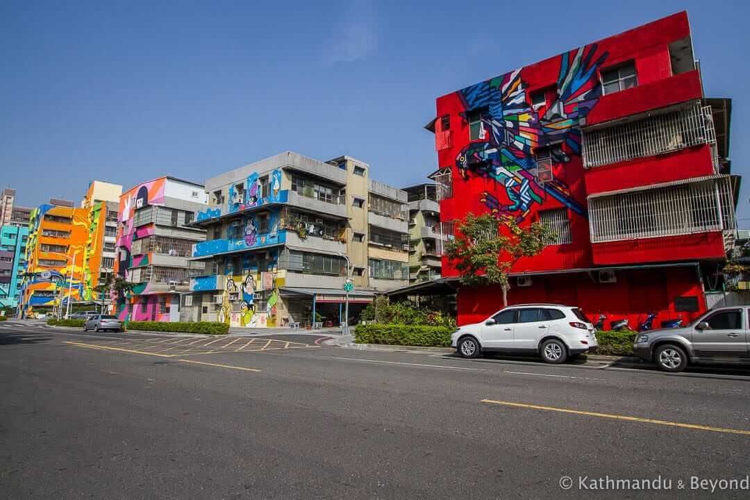 Lingya District Street Art in Kaohsiung, Taiwan