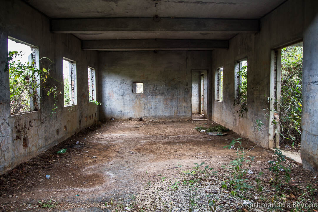 Former Khmer Rouge military housing Kampong Chhnang Cambodia-10