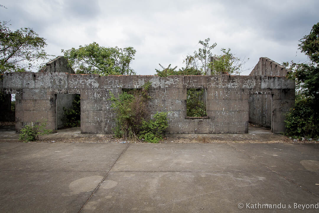 Former Khmer Rouge military housing Kampong Chhnang Cambodia-5