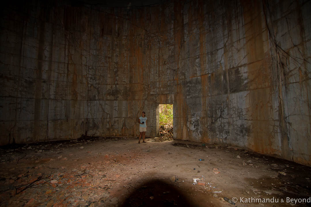 Former Khmer Rouge water tanks Kampong Chhnang Cambodia-9