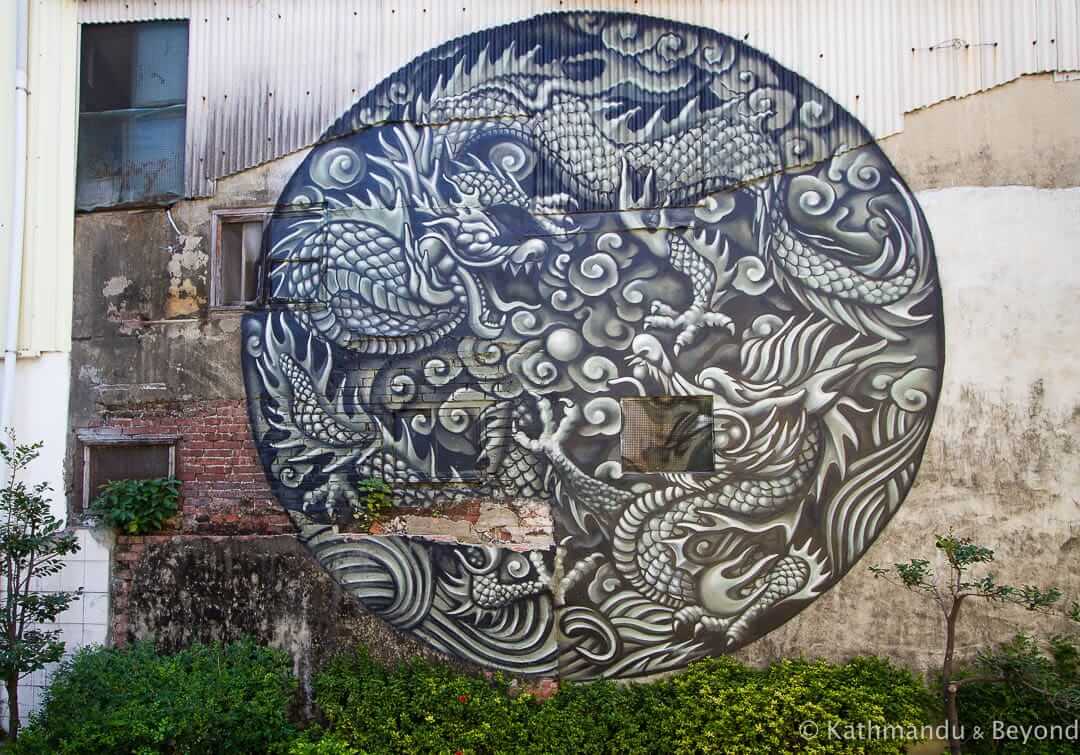 Street Art at the Blueprint Cultural and Creative Park Tainan Taiwan