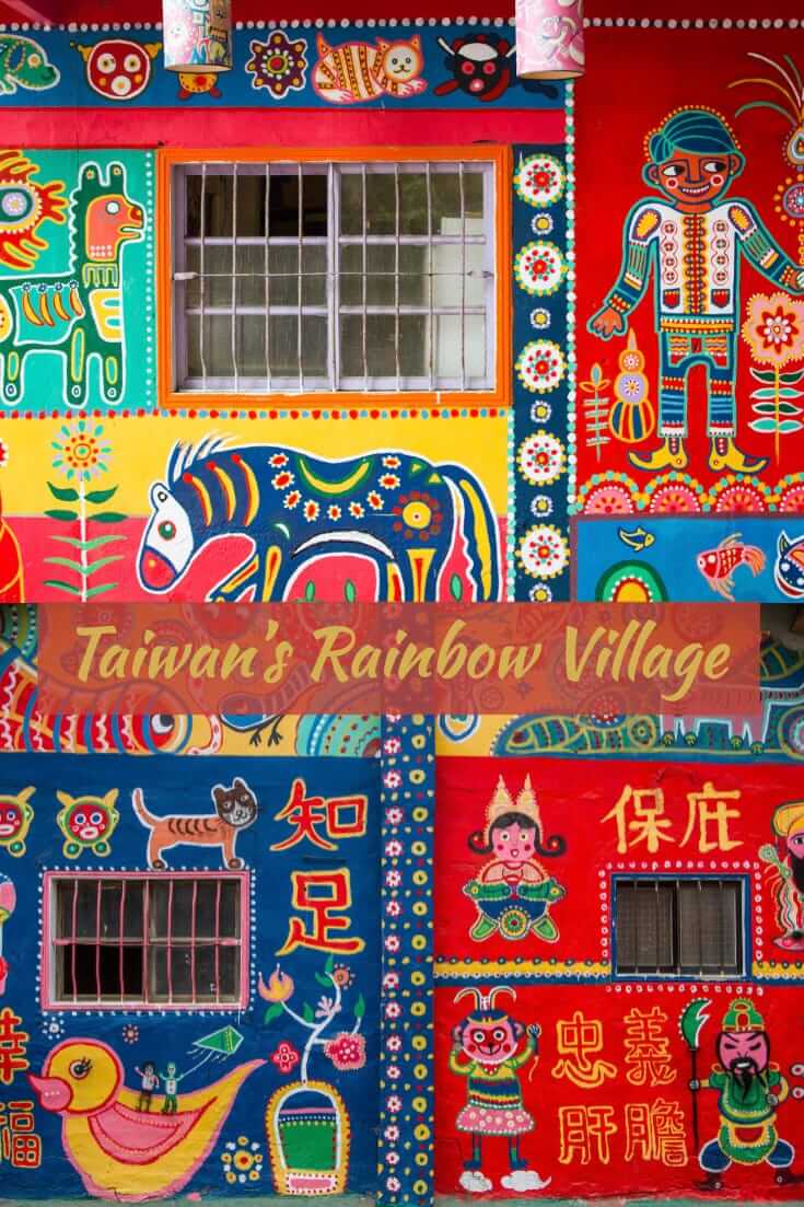 Street Art in Taichung City, Taiwan - Rainbow Village #streetart #travel #Taiwan