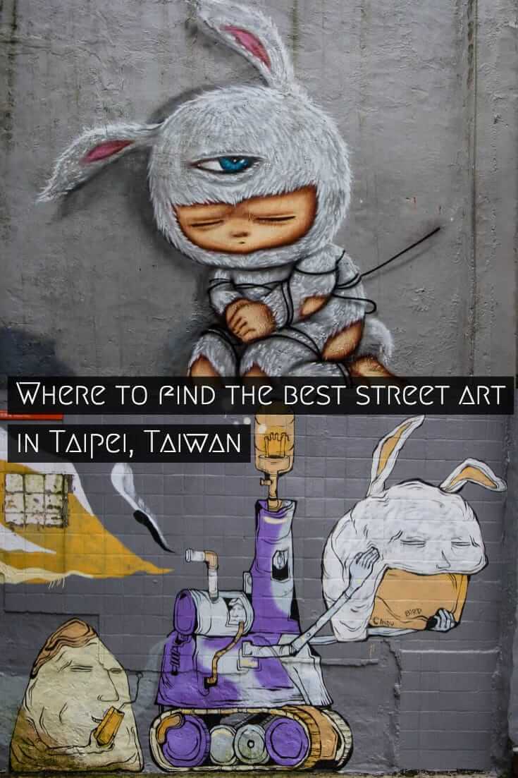 Street Art in Taipei, Taiwan #streetart #travel #Taiwan #Taipei