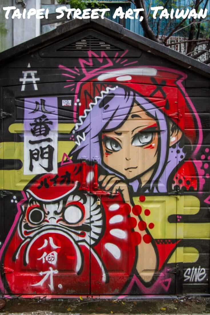 Street Art in Taipei, Taiwan #streetart #travel #Taiwan #Taipei