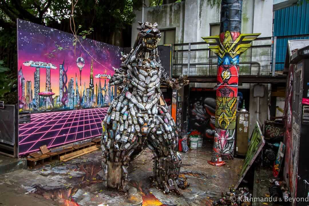 Street Art in Ximending District Taipei Taiwan