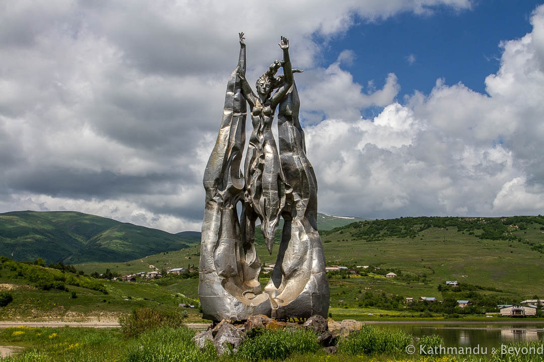 'Tsovinar' (Lady Coming out the Water)  in Hrazdan, Armenia | Soviet monument | former USSR