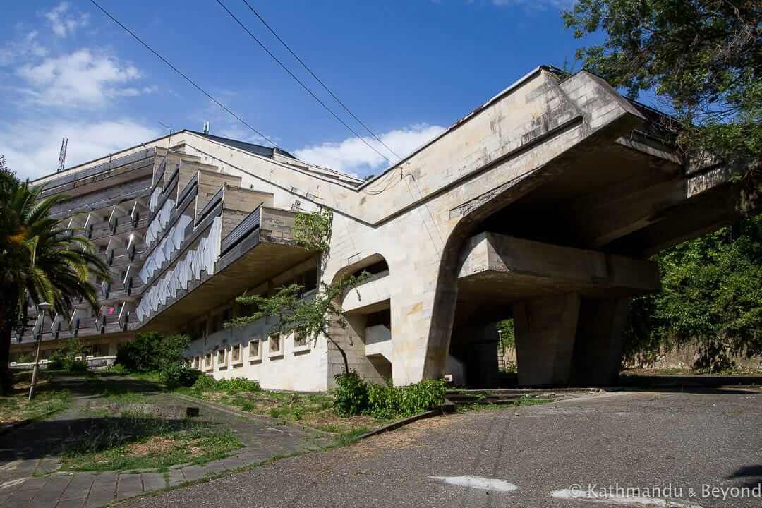 Sana Sanatorium in Gagra, Abkhazia | Brutalist | Soviet architecture | former USSR