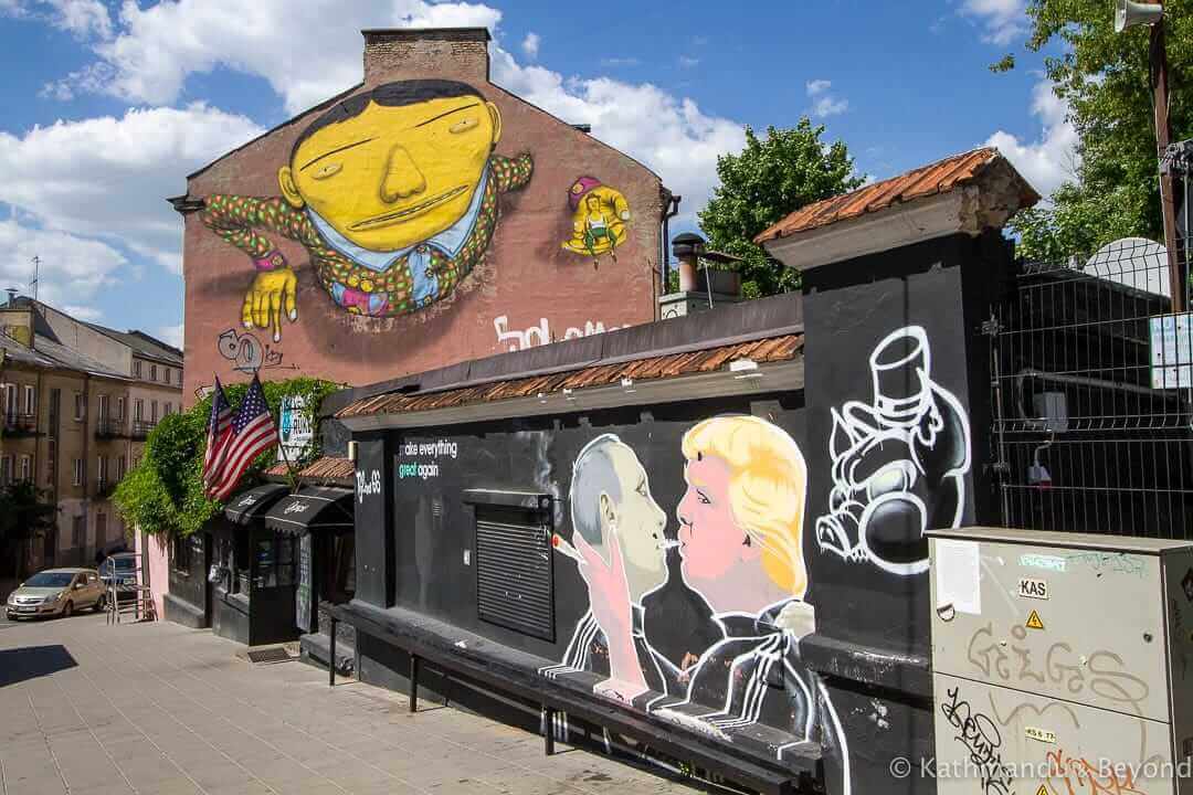 Trump and Putin Street Art, Vilnius Lithuania-17