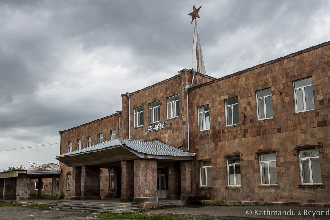 Sevan Railway Station in Sevan, Armenia | Soviet architecture | former USSR