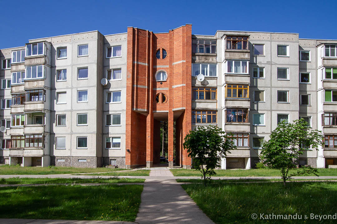 Apartment Building in Visaginas, Lithuania | Modernist | Soviet architecture | former USSR