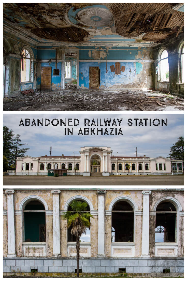 Photographs of Ochamchire including a guide on what to do in the Abkhazian town on the Black Sea coast in #Abkhazia - Things to do include visiting the abandoned Ochamchire Railway Station #Ochamchire #Abkhazia #travel #Caucasus #alternativetravel #offthepath #abandonedplaces #abandoned #abandonedtrainstations