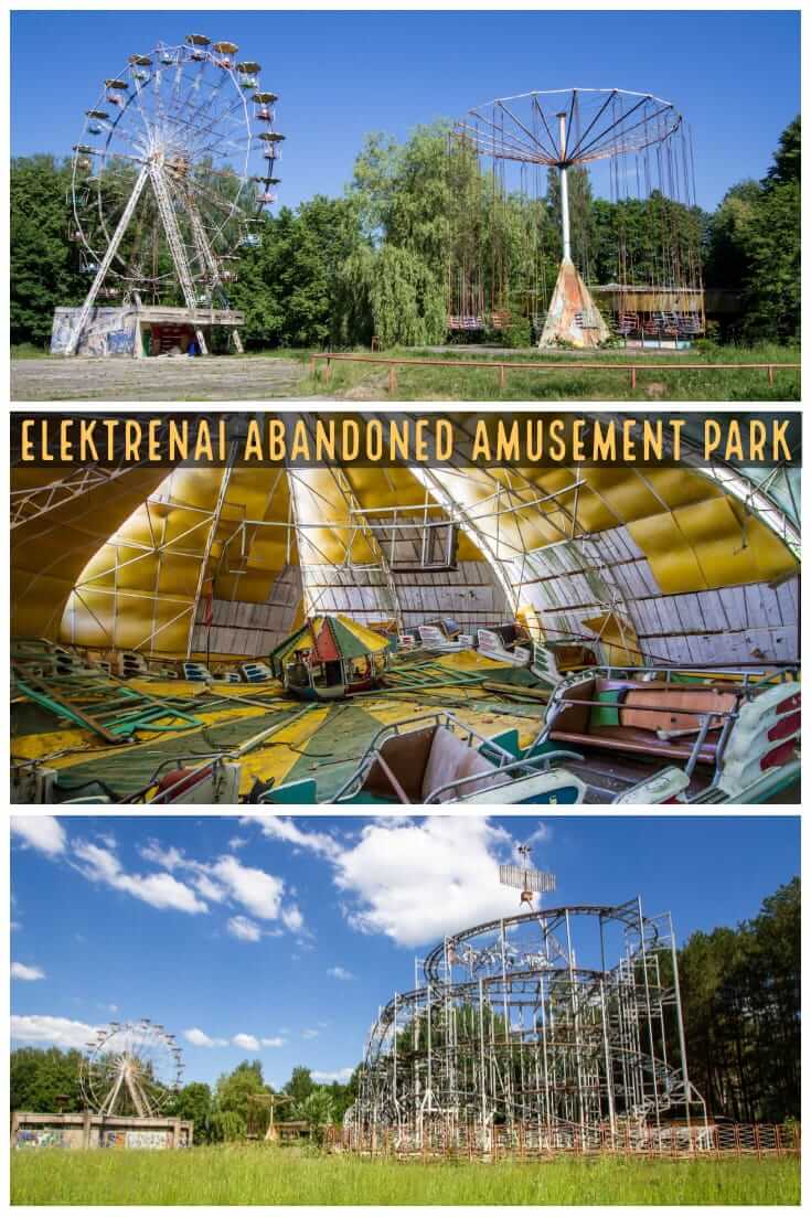 Abandoned places in Lithuania - Children's World Amusement Park in #Elektrenai #Lithuania #travel #abandoned #abandonedplaces #URBEX #urbanexploration #ferriswheel #baltics #balticstates #abandonedamusementpark