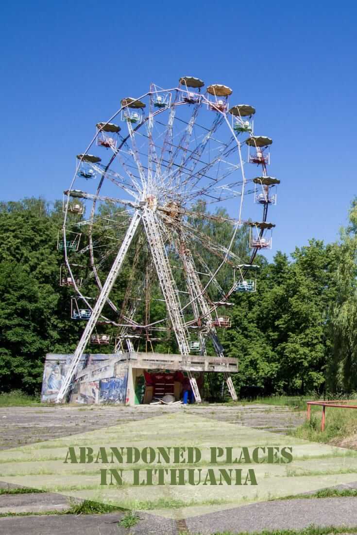 Abandoned places in Lithuania - Children's World Amusement Park in #Elektrenai #Lithuania #travel #abandoned #abandonedplaces #ferriswheel #baltics #balticstates #urbanexploration #URBEX #abandonedamusementpark