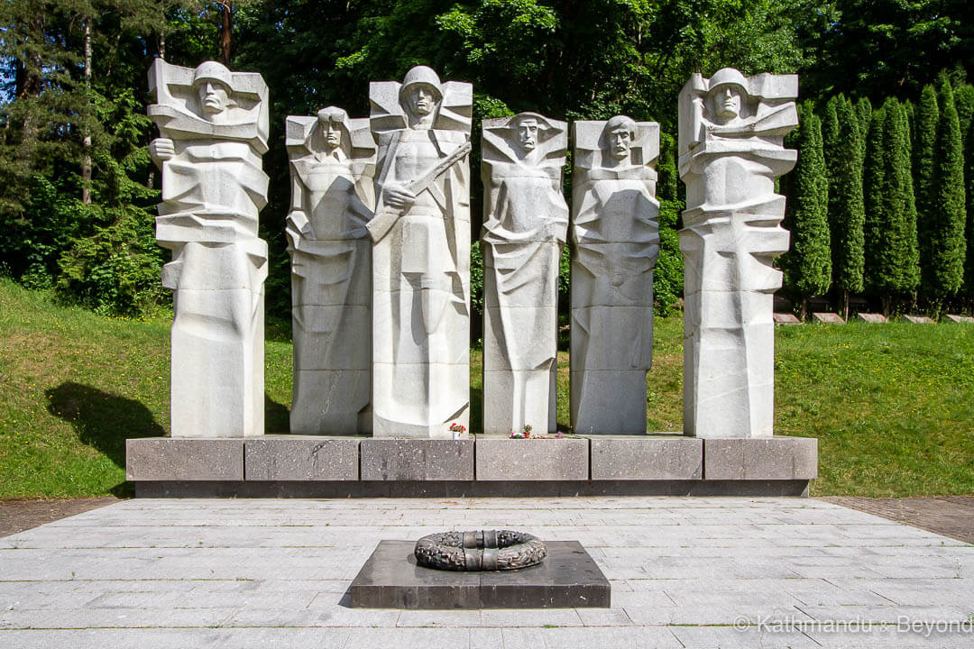 Memorial of Red Army soldiers Antakalnis Cemetery Vilnius Lithuania-6-20