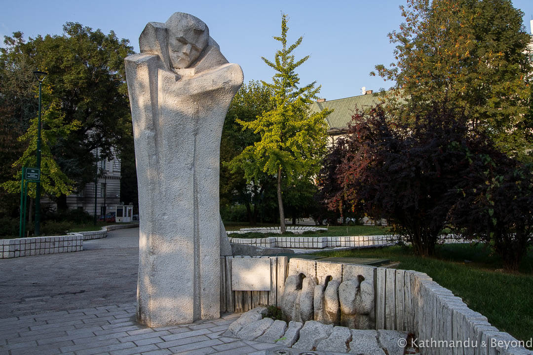 Monument to Djuro Djakovic Sarajevo Bosnia and Herzegovina