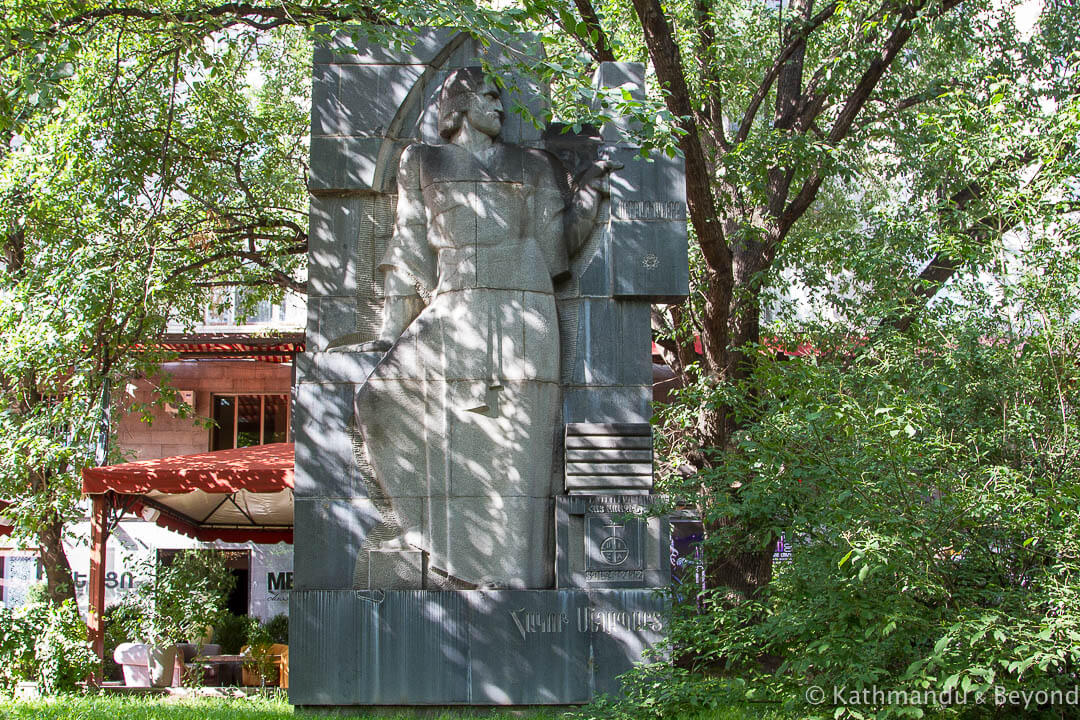 Monument to Hakop Meghapart Yerevan Armenia-2