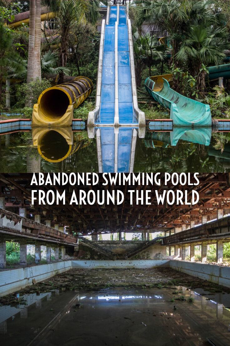 In photos - Abandoned swimming pools #abandonedplaces #urbex #urbanexploration #abandonedswimmingpools #foresaken #derelict