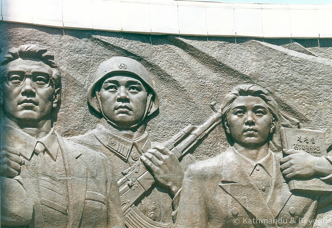 The Socialist Revolution Monument Pyongyang North Korea