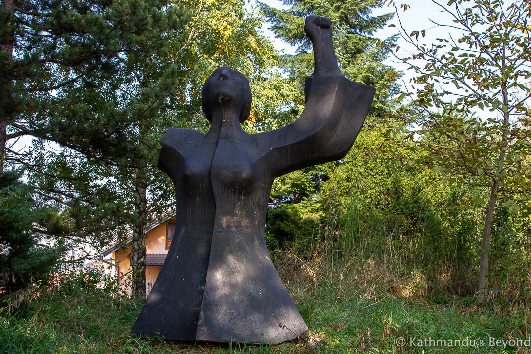 Monument to Women Fighters and Victims Vraca Memorial Park Sarajevo Bosnia and Herzegovina-10