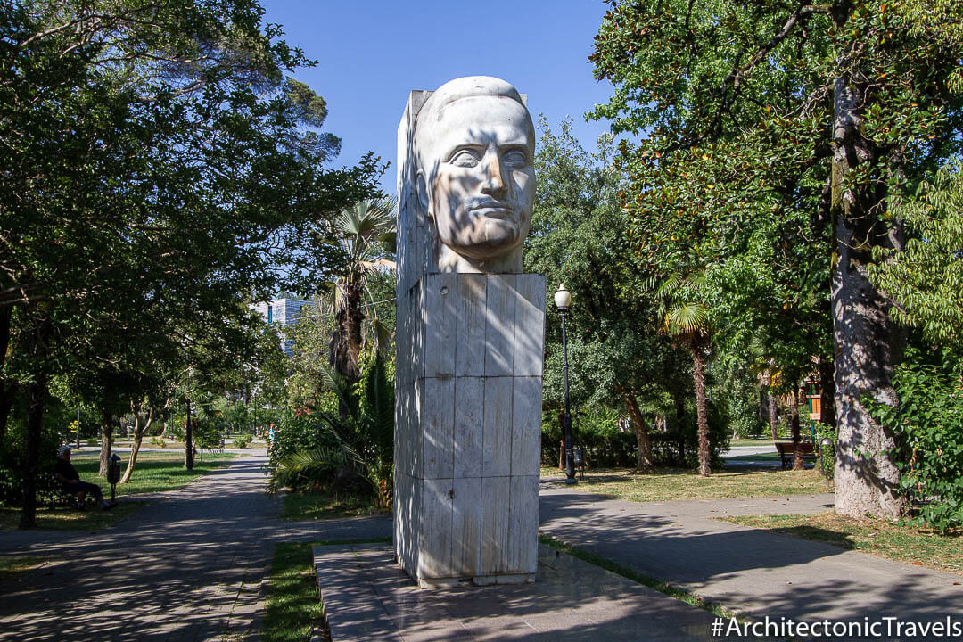 Monument to Efrem Eshba in Sukhumi, Abkhazia | Soviet monument | former USSR