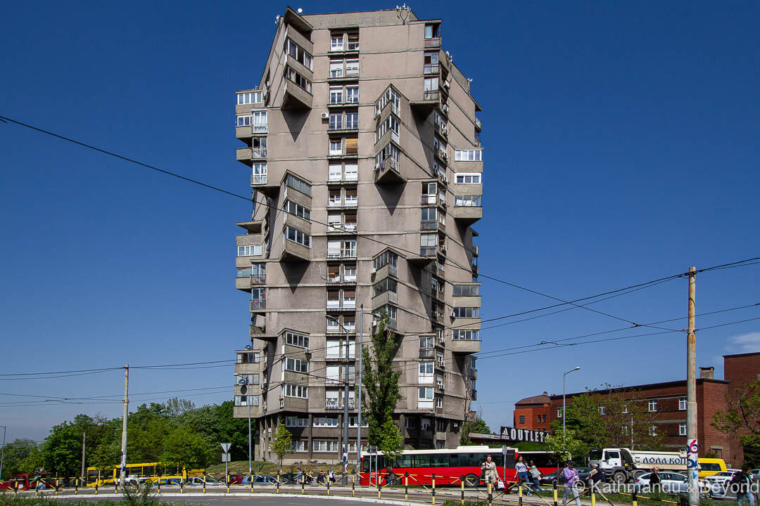 Karaburma Housing Tower (Toblerone Building) Belgrade Serbia-80