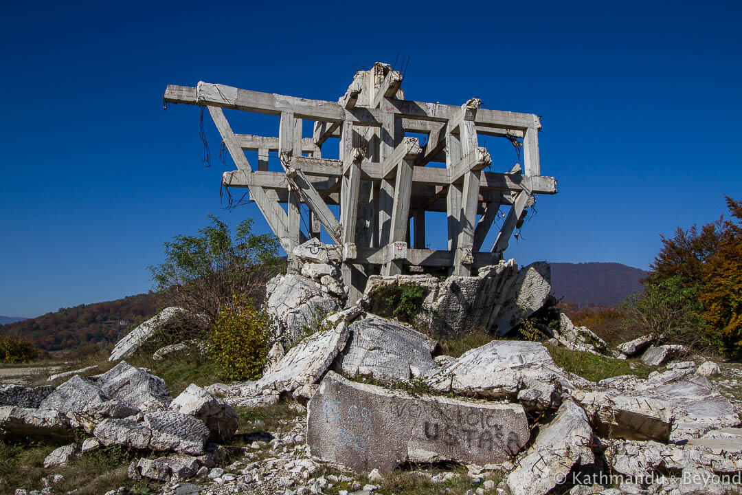 Monument to the Battle of the Wounded (The Fist) Mt. Makljen Bosnia and Herzegovina-4