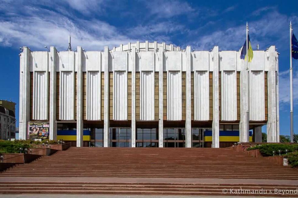 Ukrainian House in Kyiv, Ukraine Soviet architecture