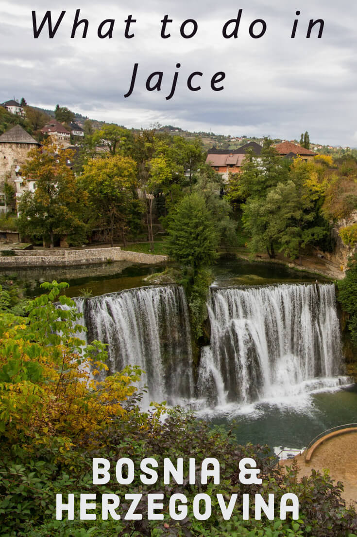 What to do in Jajce, Bosnia and Herzegovina #travel #travelguide #balkans #traveltips #waterfall