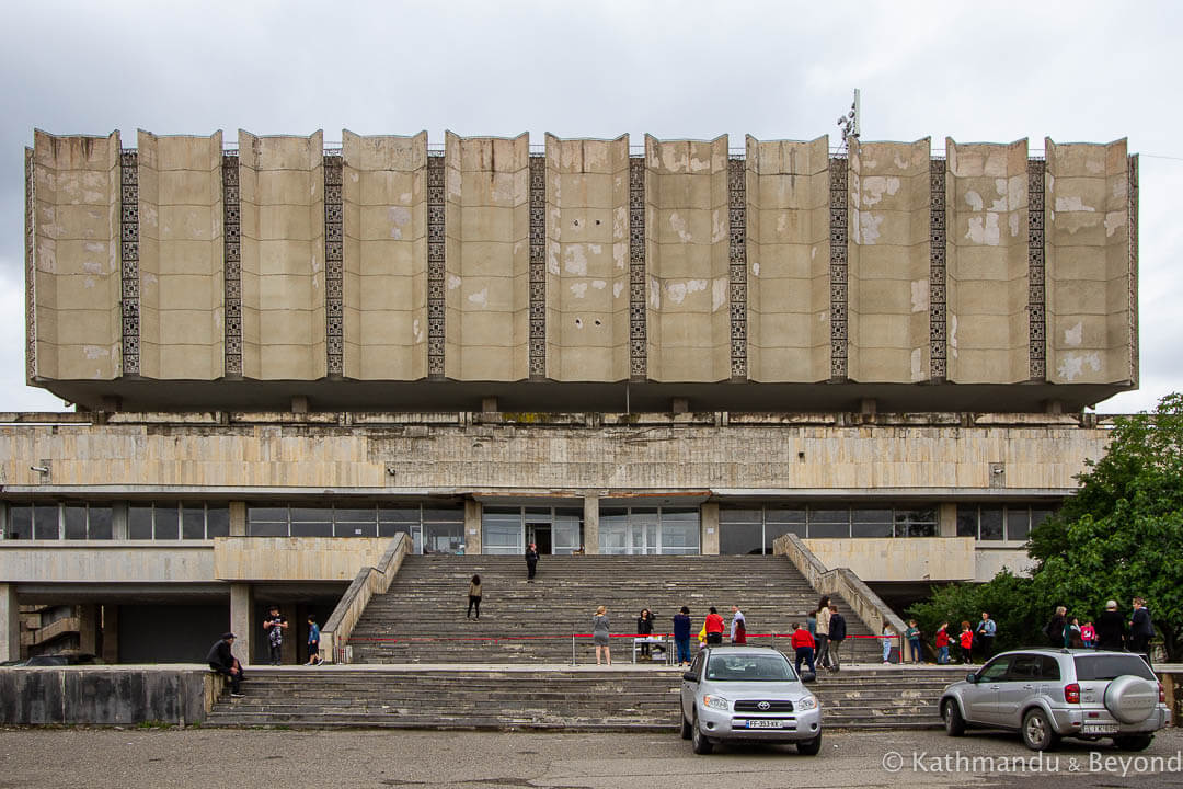 Central Library of Ivane Javakhishvili Tbilisi State University in Tbilisi, Georgia | Modernist | Soviet architecture | former USSR