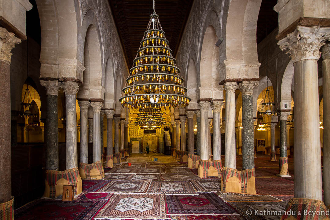 Prayer Hall Great Mosque Kairouan Tunisia-2