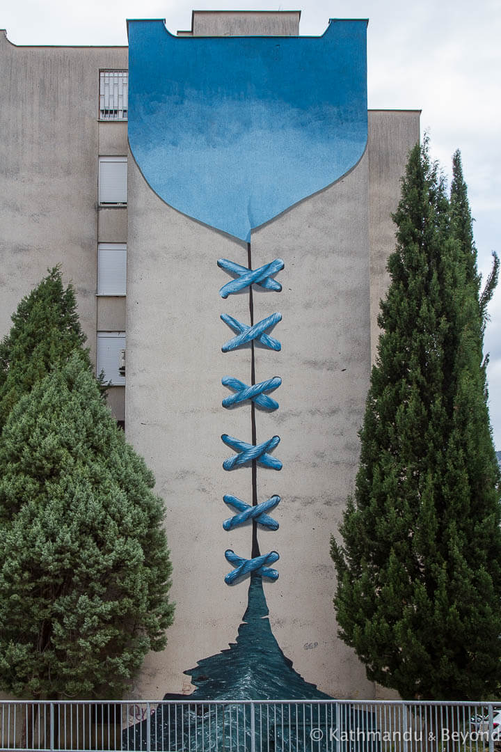 Street Art in Mostar Bosnia and Herzegovina