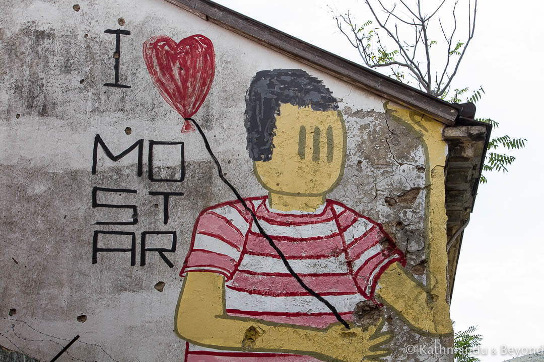 Street Art in Mostar, Bosnia and Herzegovina