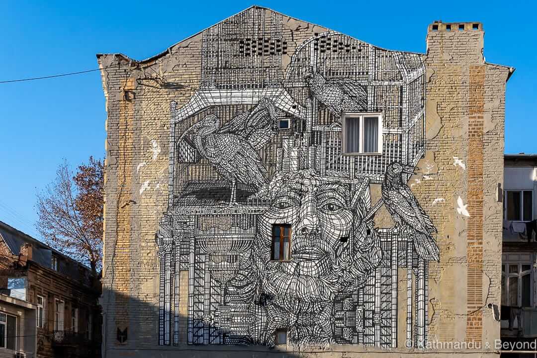 Street Art (Monkeybird) Tbilisi Georgia