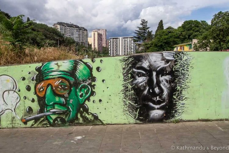 Street Art at Heroes Square Underpass, Tbilisi, Georgia