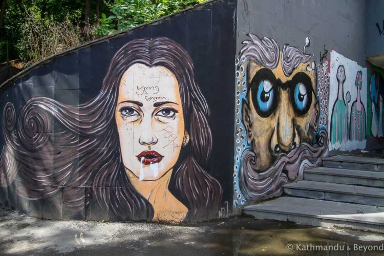 Street Art at Heroes Square Underpass, Tbilisi, Georgia