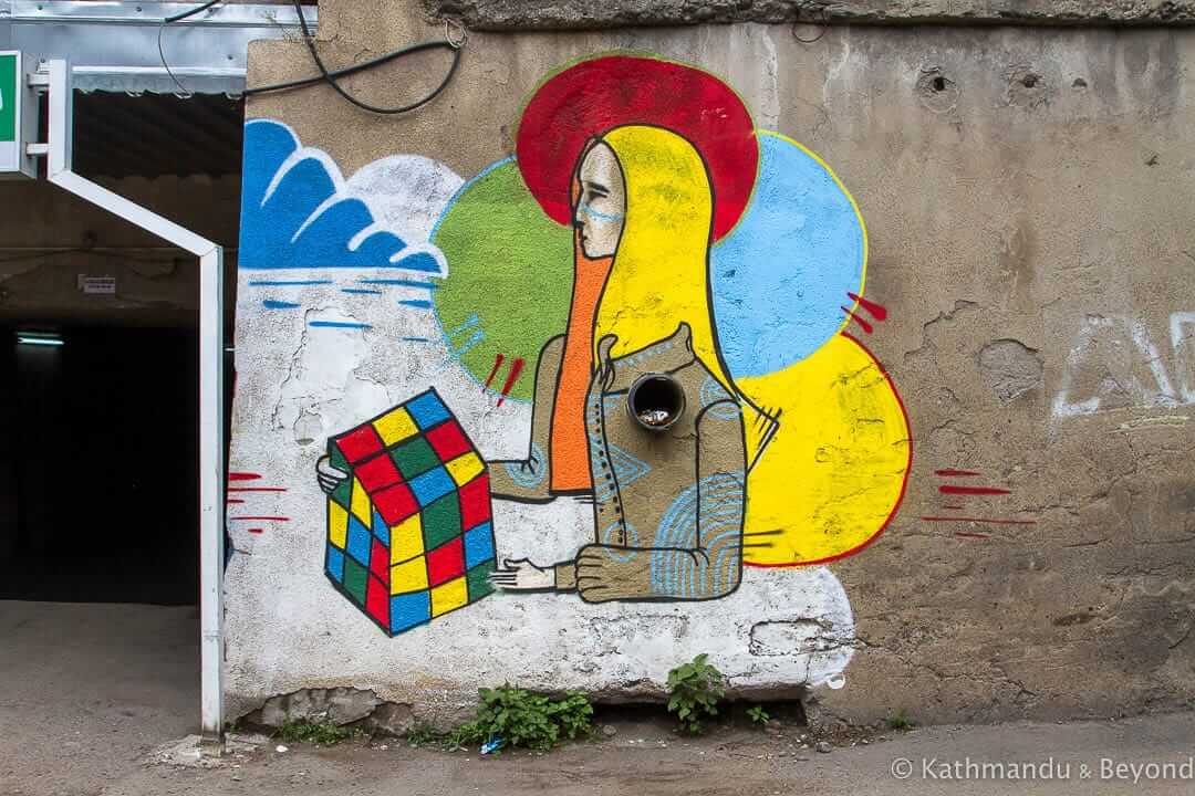 Street art in Tbilisi Georgia
