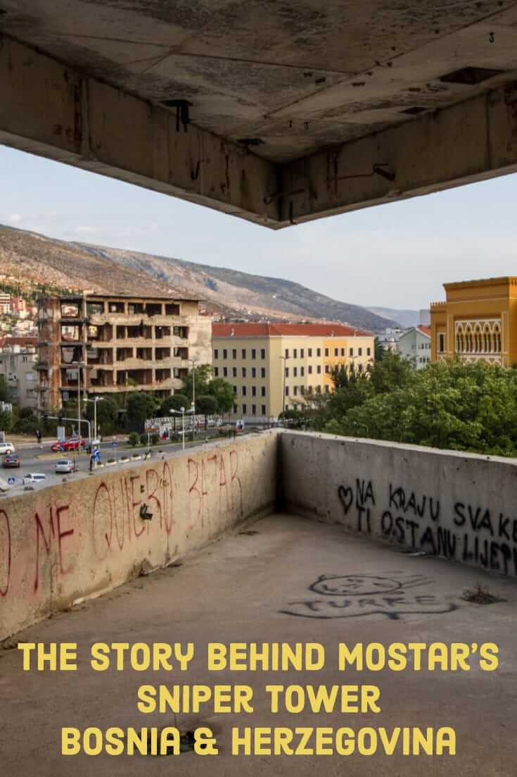 The story behind the Sniper Tower in Mostar, Bosnia and Herzegovina #snipertower #mostar #balkans #travel #formeryugoslavia #history #culture