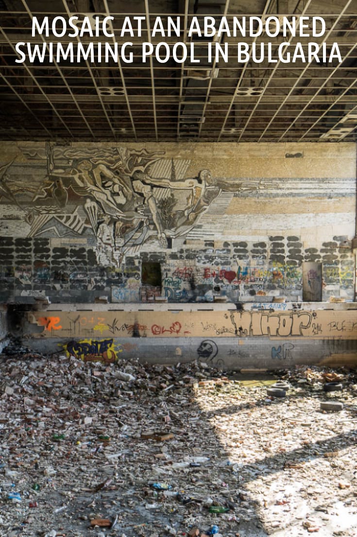 An abandoned swimming pool in Bulgaria #travel #abandonedplaces #urbex #mosaics #Balkans #derelict #Europe