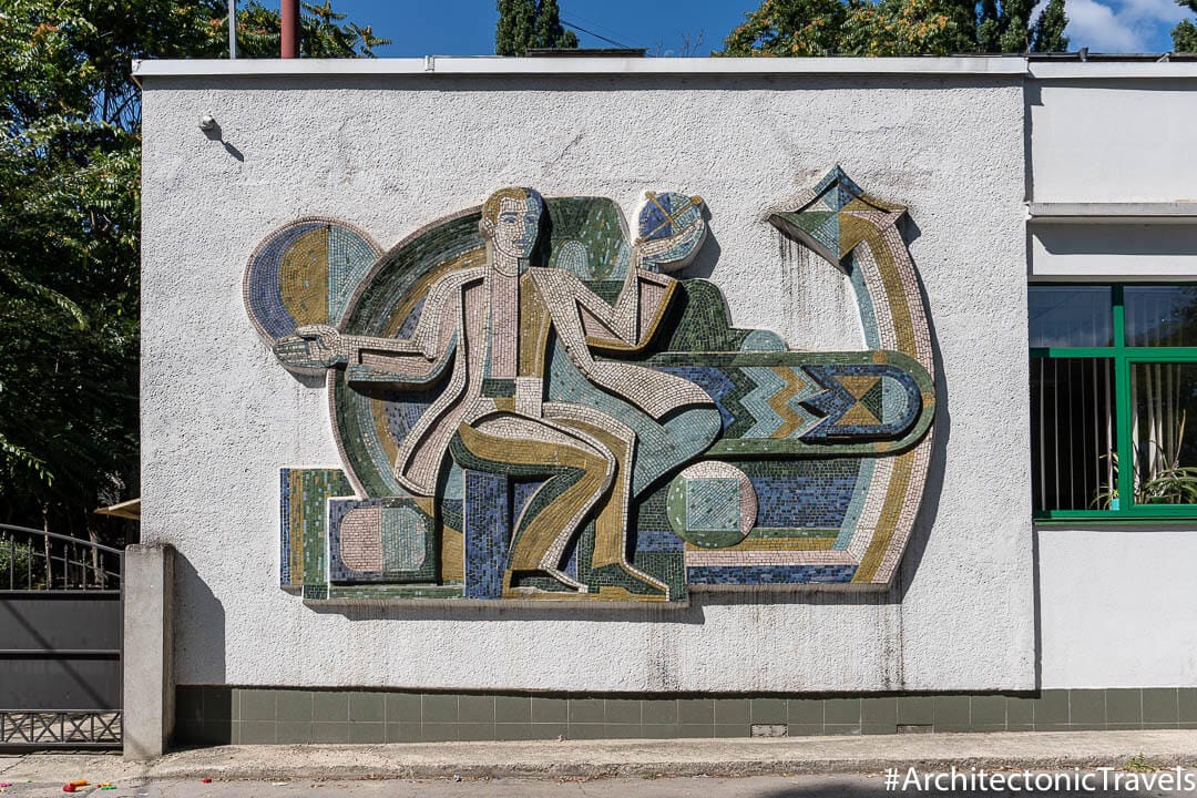 Linella Express (former Electrical Appliance Store) in Chisinau, Moldova | Mosaic | Soviet artwork | former USSR