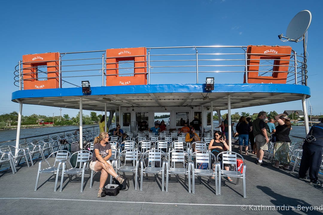 Tulcea to Sulina ferry in the Danube Delta, Romania