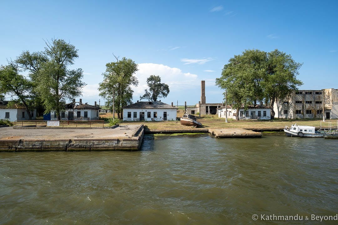 Abandoned building in the Danube Delta - Former Shipyard Sulina Romania 