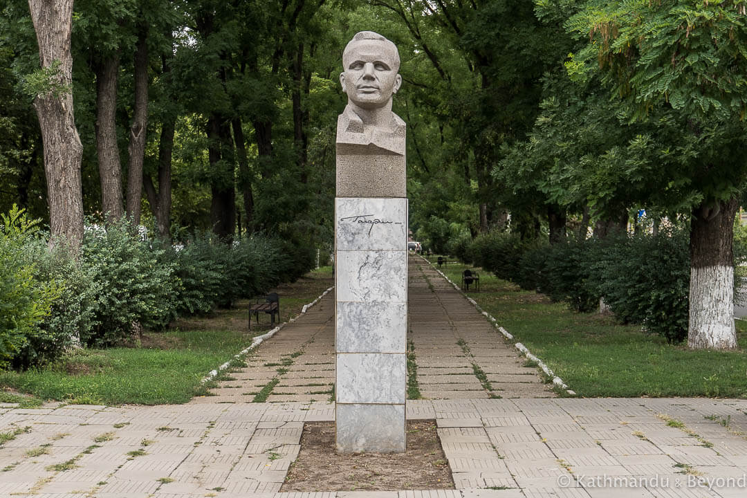 Monument to Yuri Gagarin Tiraspol Transnistria