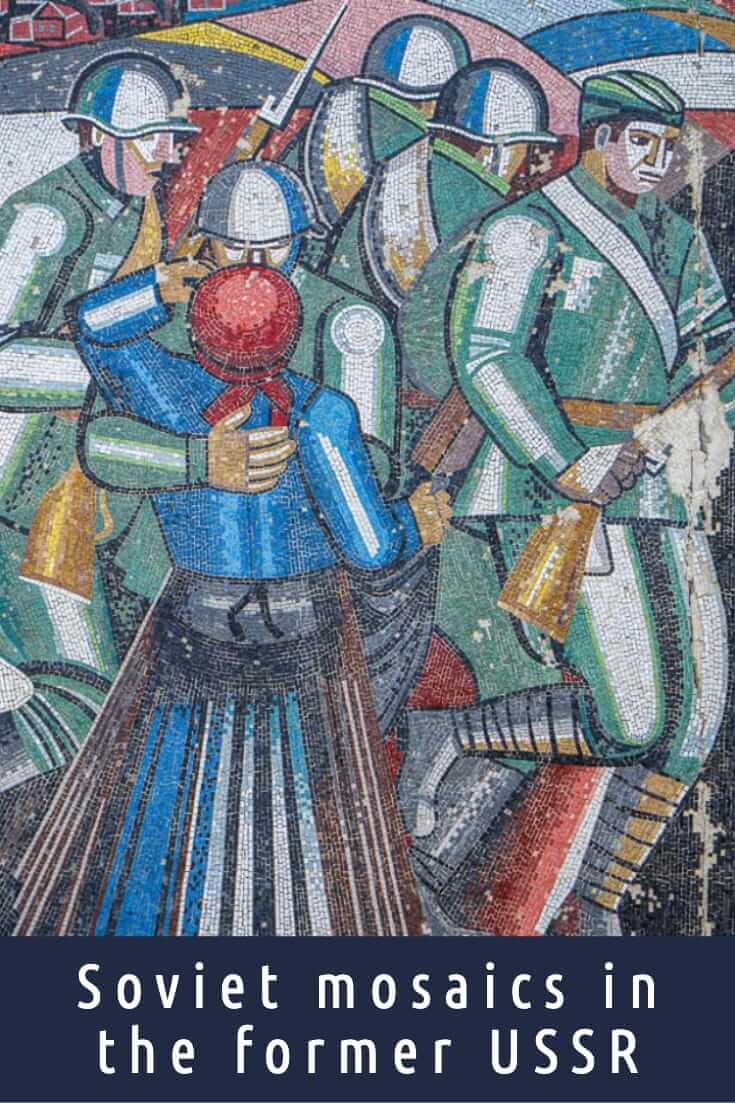 Photos of Soviet mosaics in the former USSR #sovietmosaics #travel #easterneurope #centralasia #artwork