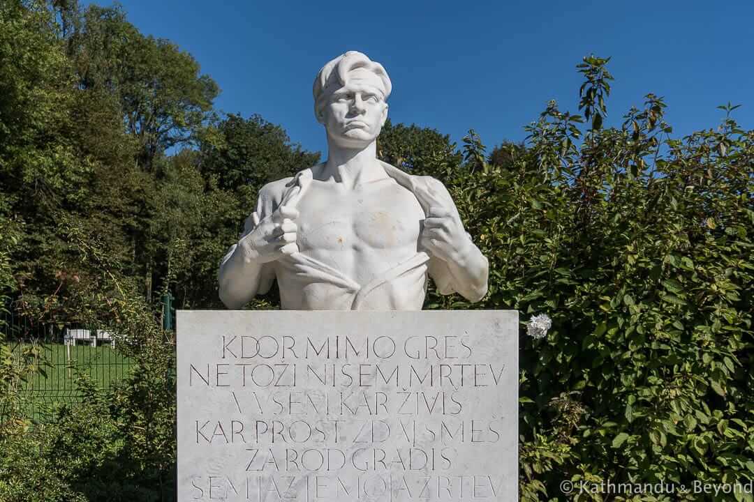 Monument for the Hostages in Rožna Dolina in Ljubljana, Slovenia | Spomenik | Socialist monument | former Yugoslavia