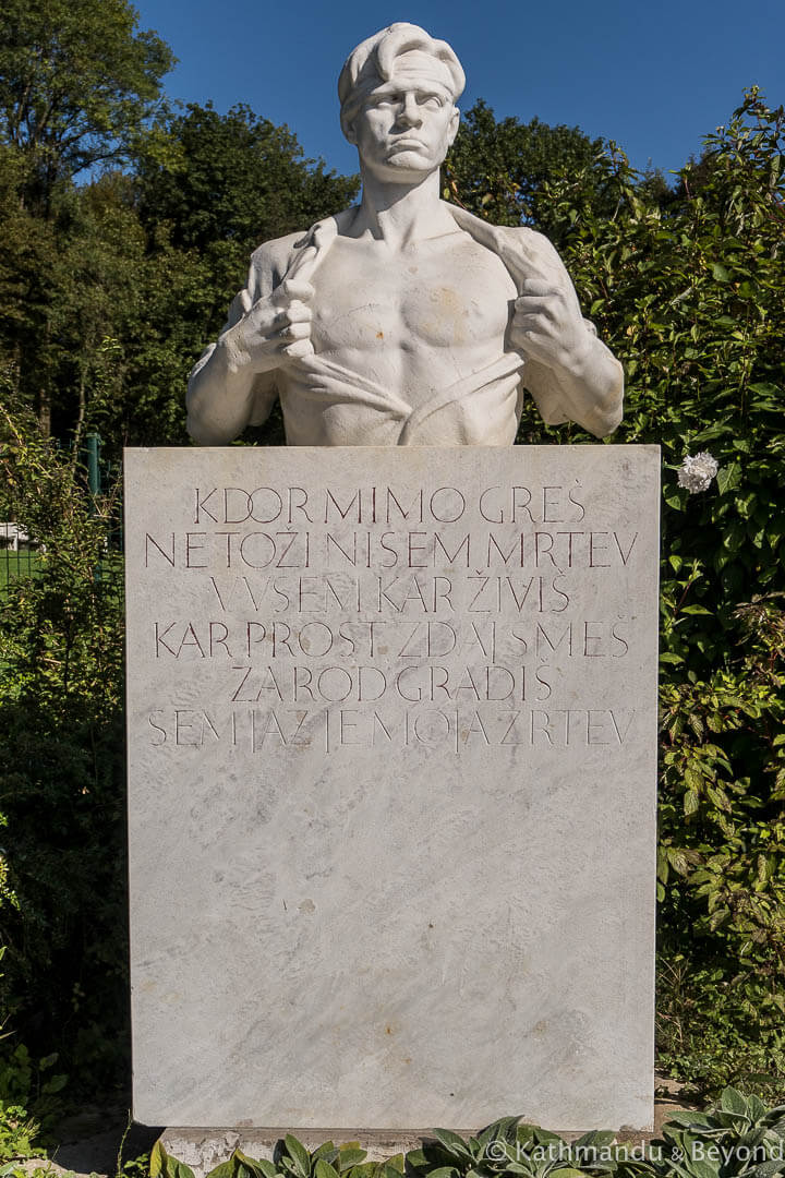 Monument for the Hostages in Rozna Dolina Ljubljana Slovenia-3