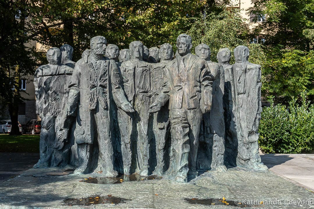 Monument to Edvardu Kardelju Republic Square Ljubljana Slovenia-3