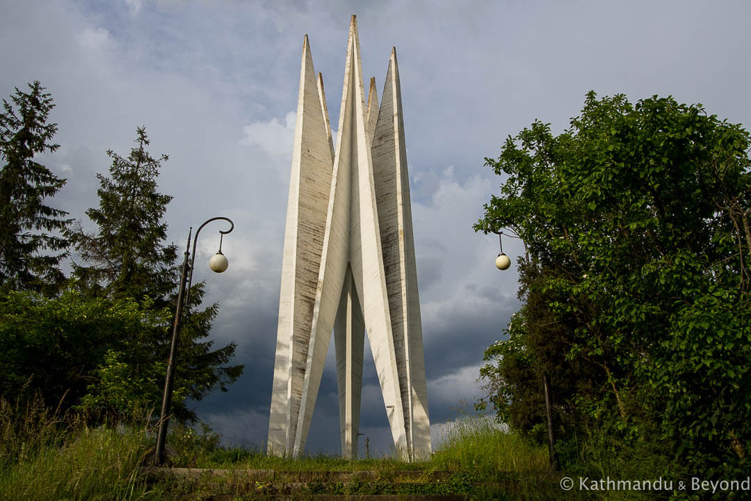 Monument to the 50th Anniversary of Soviet Armenia in Dilijan, Armenia | Soviet monument | former USSR