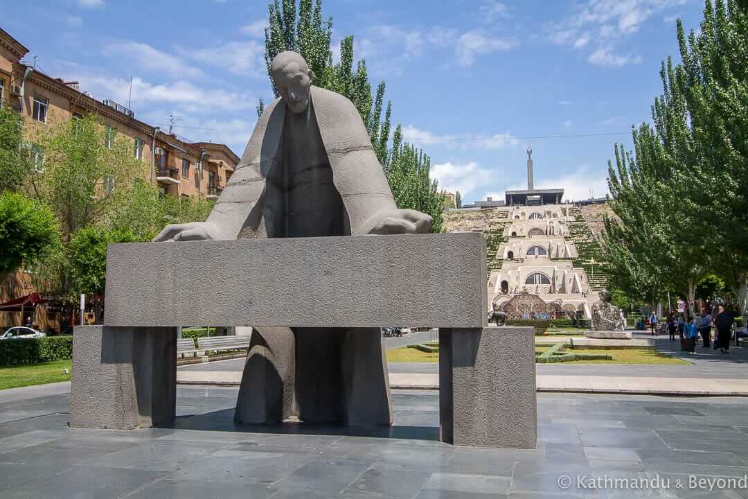 Monument to Alexander Tamanian in Yerevan, Armenia | Soviet monument | former USSR