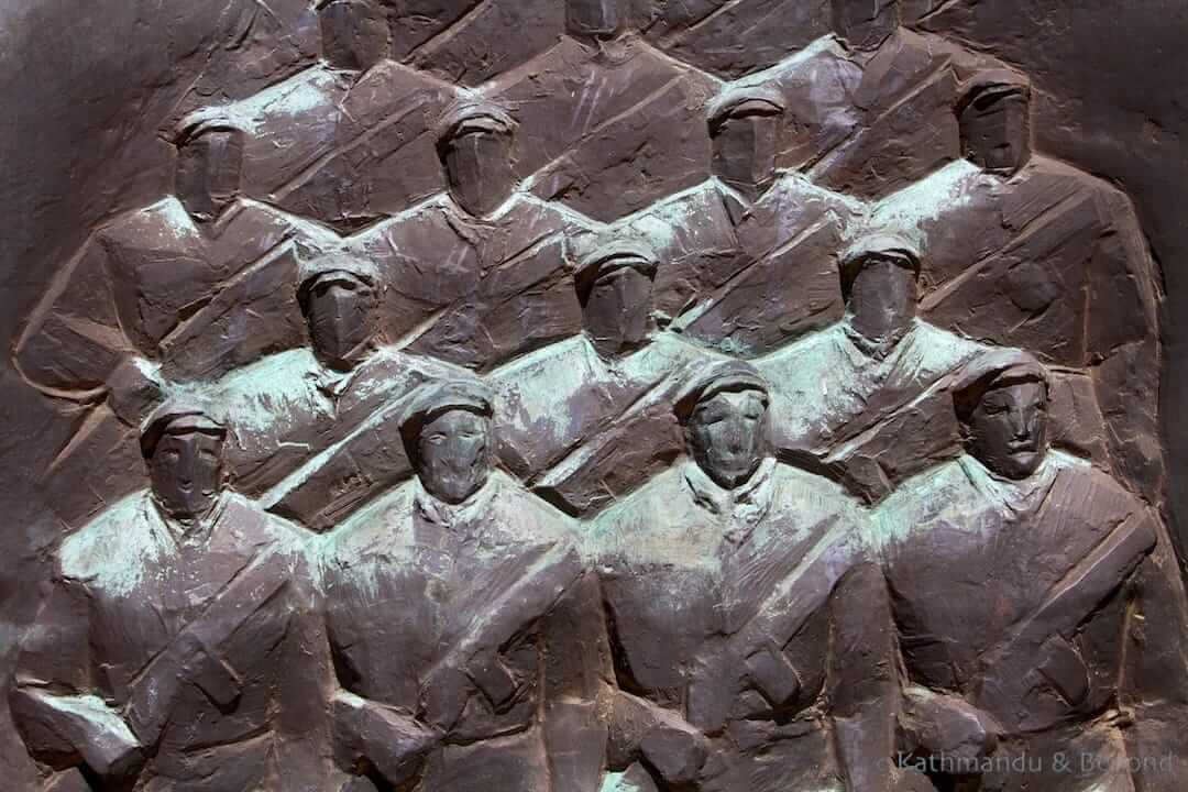 The Display of the Worker's Militia Monument Memento Park Budapest Hungary